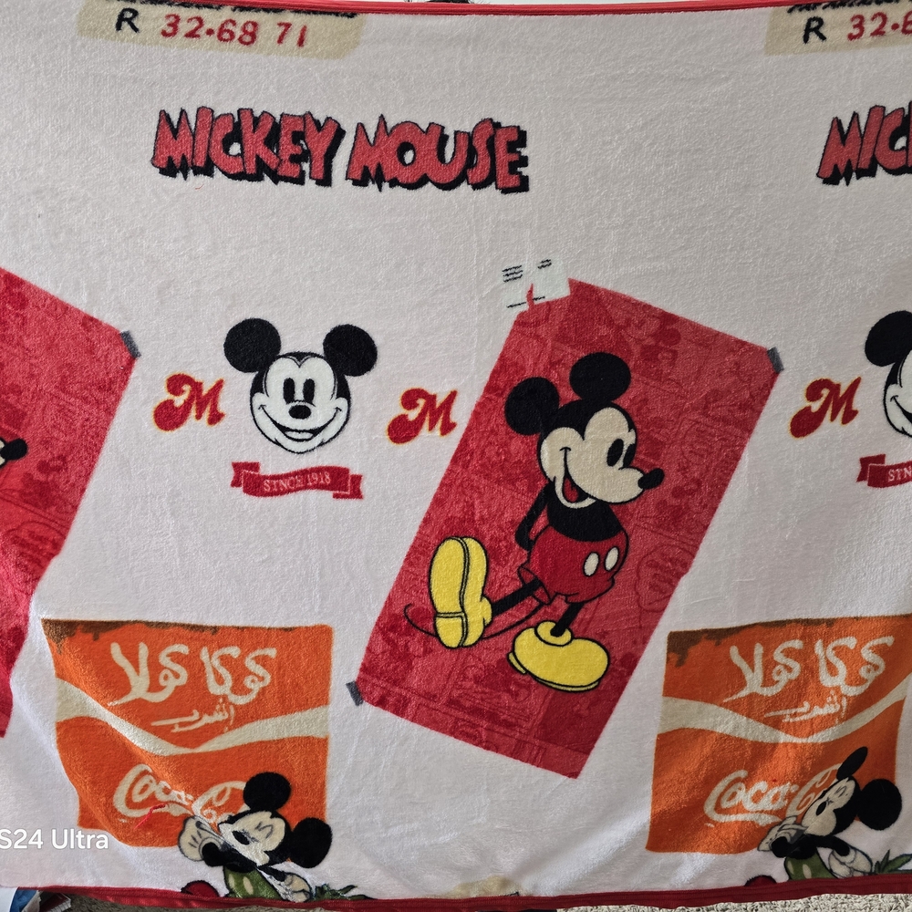 Disney Princess Blanket with Red and Orange Details
